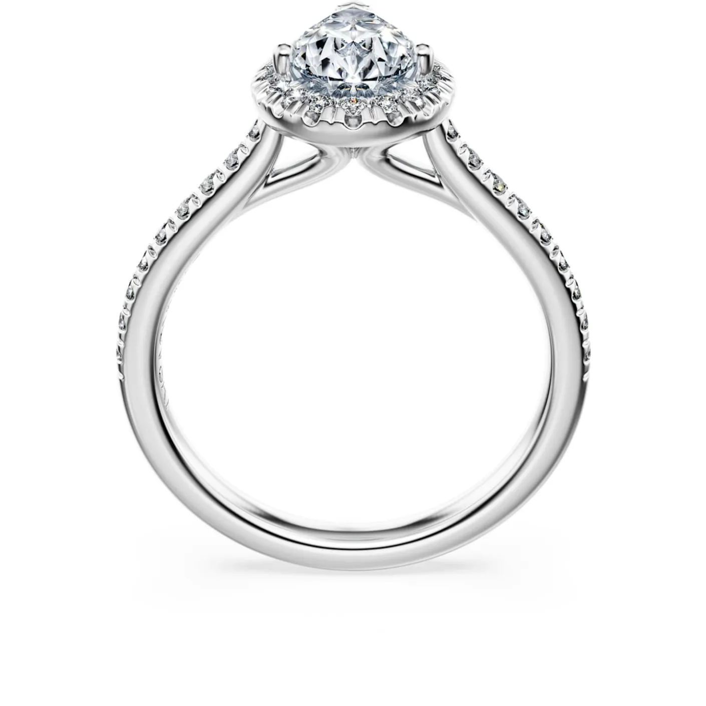 Anello solitario halo Eternity