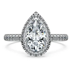 Anello solitario halo Eternity