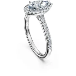Anello solitario halo Eternity