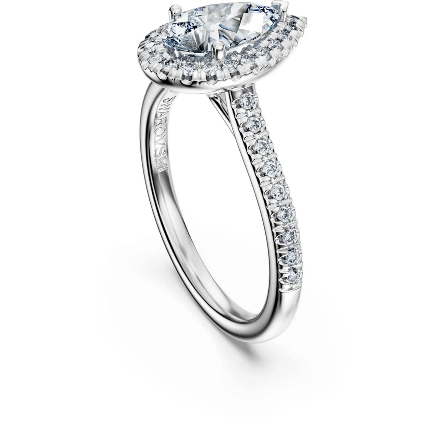 Anello solitario halo Eternity