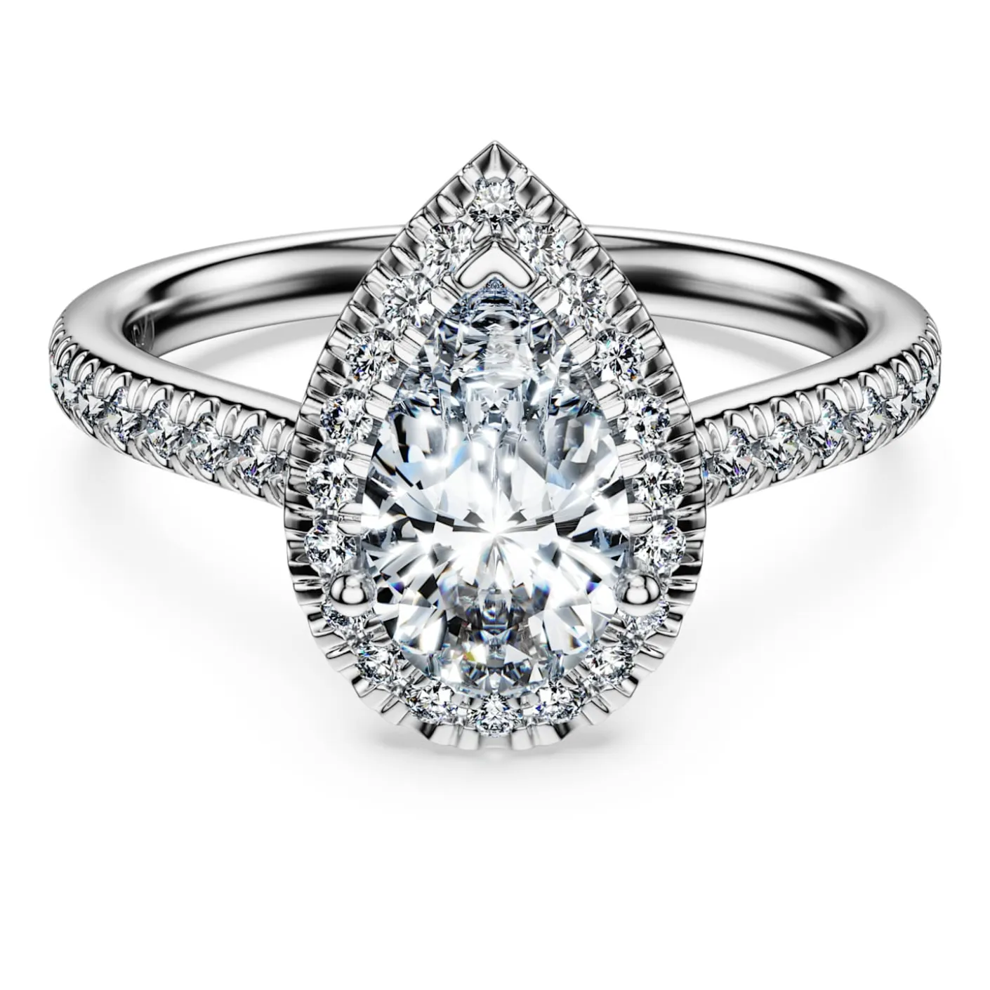 Anello solitario halo Eternity