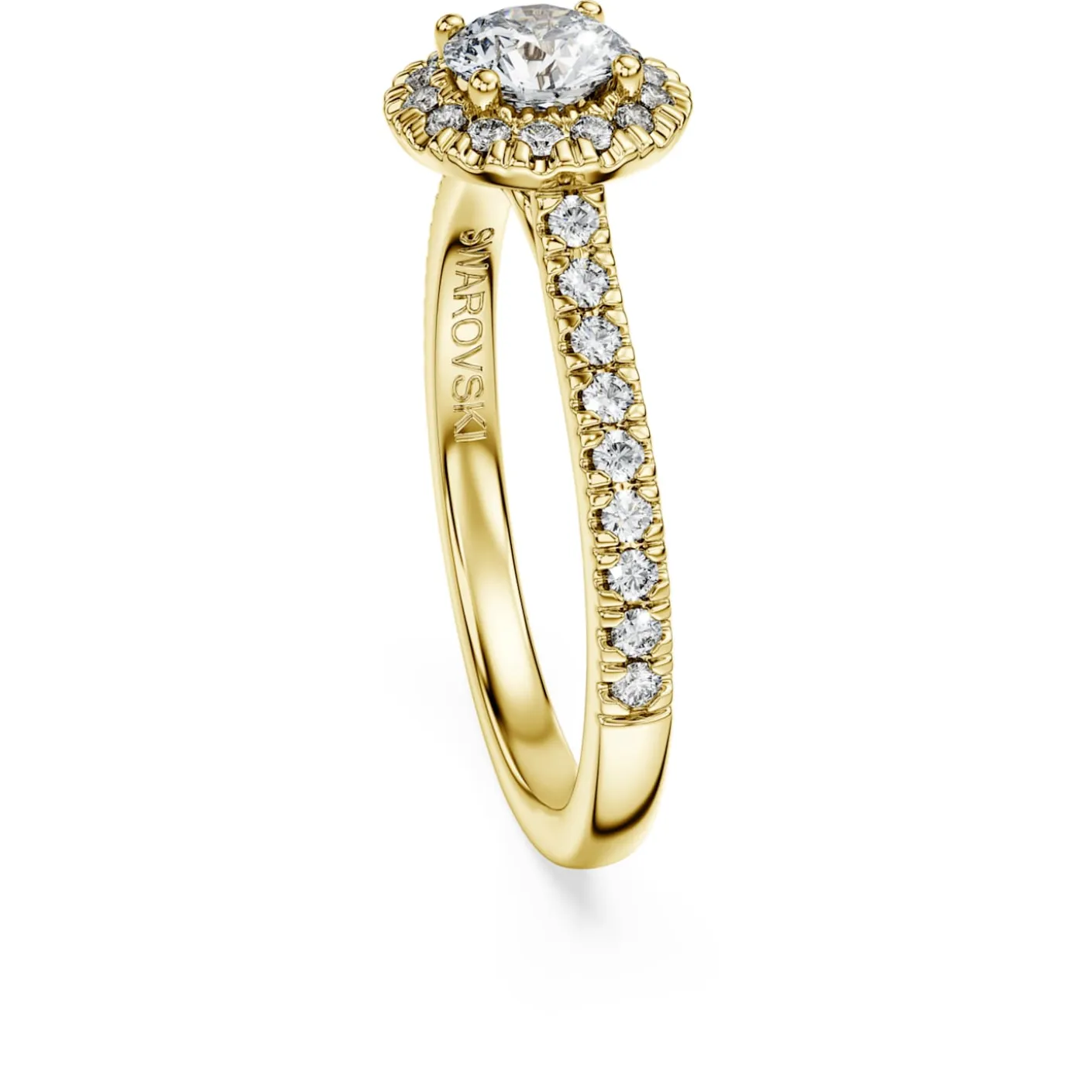 Anello solitario halo Eternity
