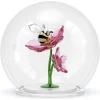 Idyllia Sfera in Vetro con Ape e Fiori