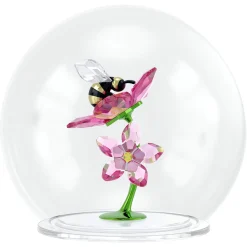 Idyllia Sfera in Vetro con Ape e Fiori